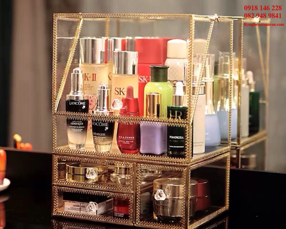 Kệ Inox mạ vàng cao cấp KIXM12