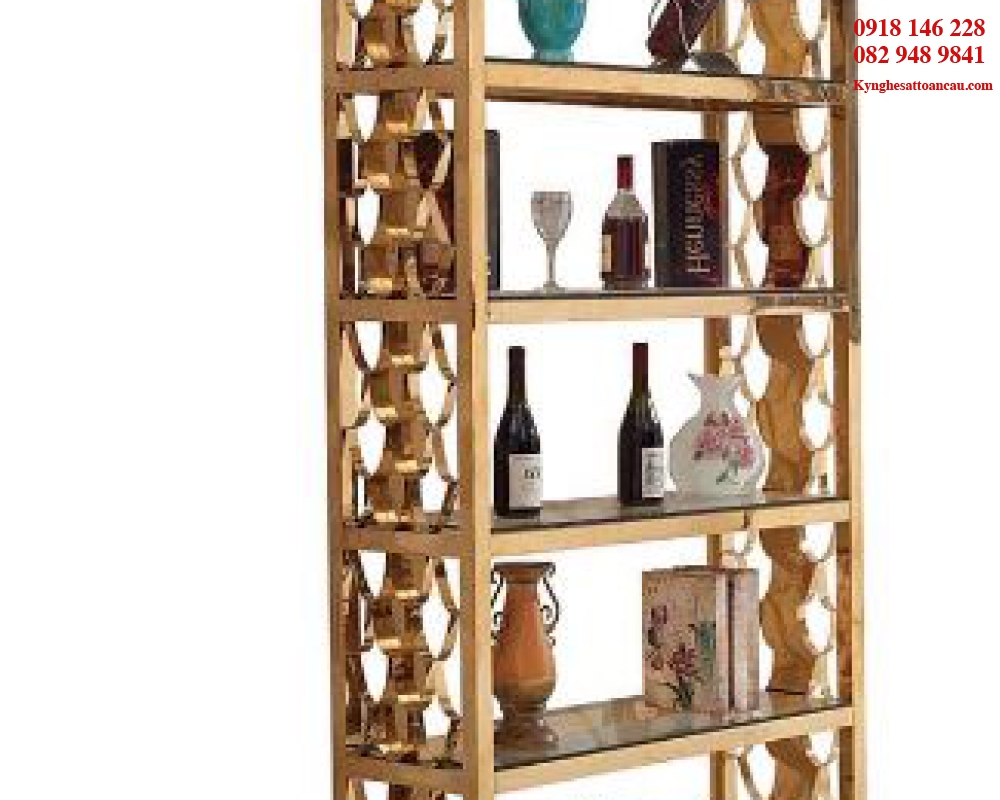 Kệ Inox mạ vàng cao cấp KIXM15