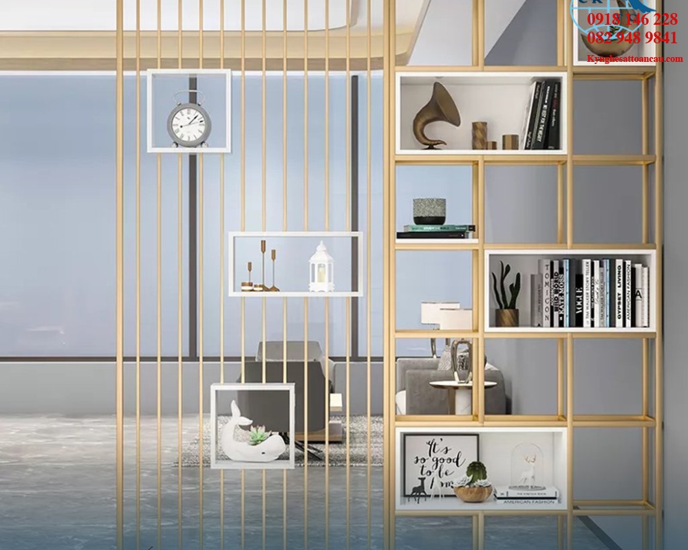 Kệ Inox mạ vàng cao cấp KIXM26