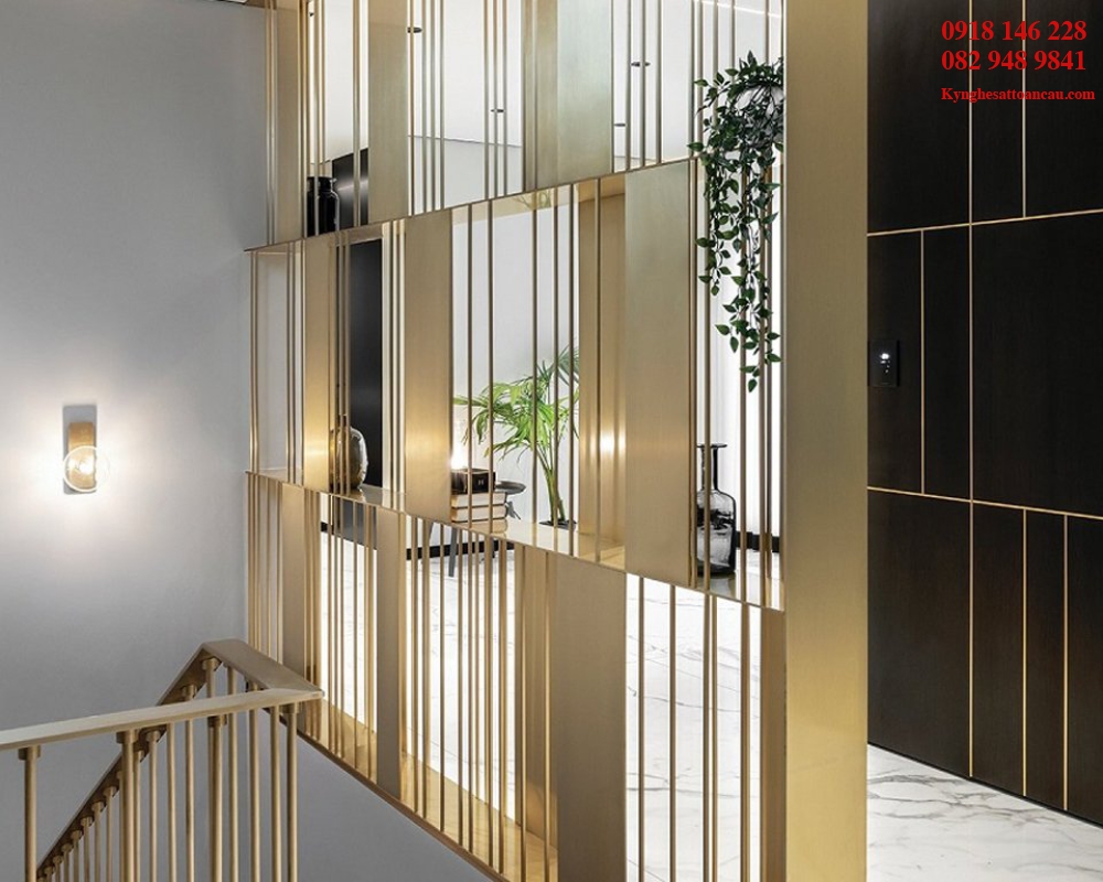 Kệ Inox mạ vàng cao cấp KIXM32