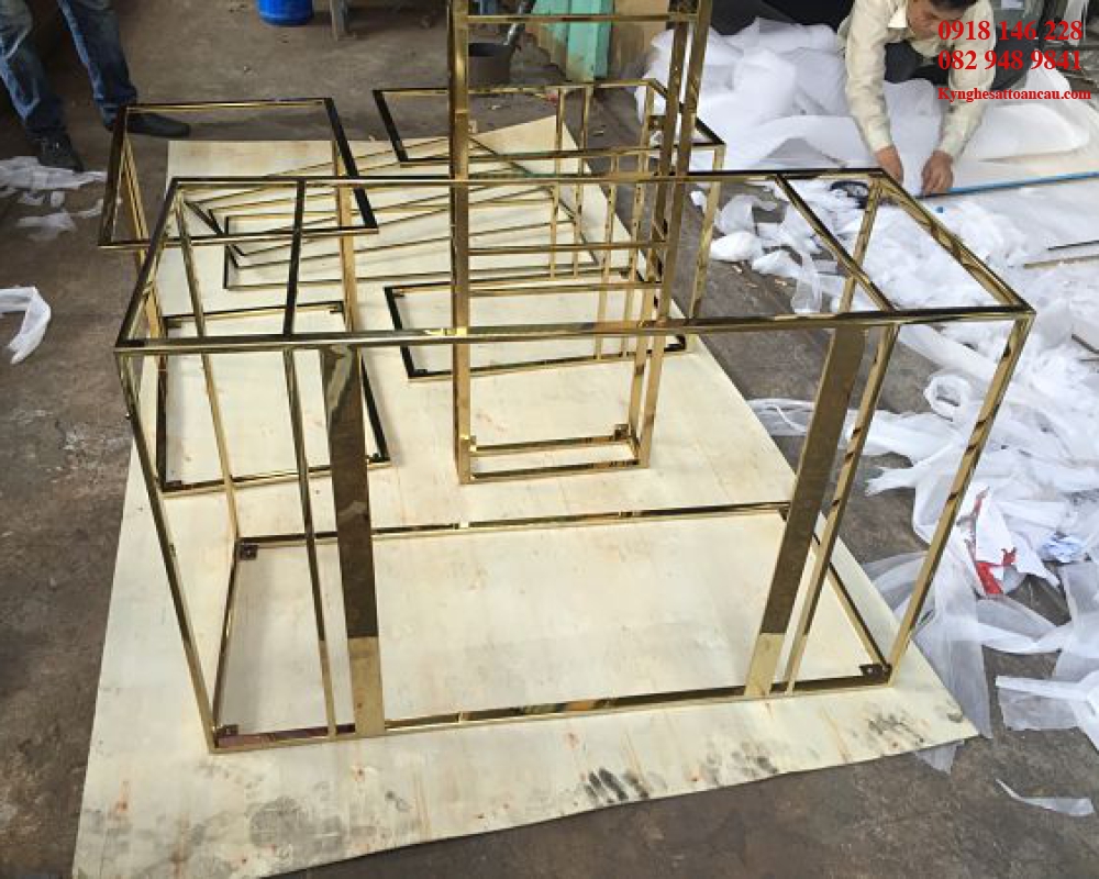 Chân bàn inox xi mạ CBIXM01