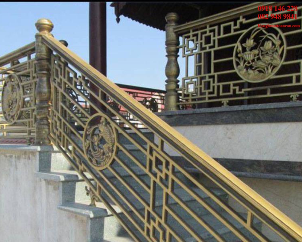 CẦU THANG NHÔM ĐÚC ĐẸP N46