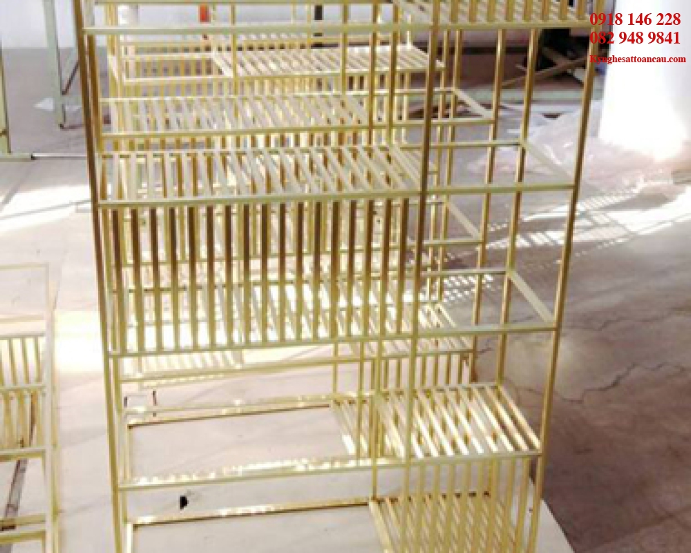 Kệ Inox mạ vàng cao cấp KIXM21