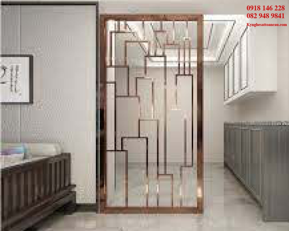 Vách ngăn inox xi mạ VNI25