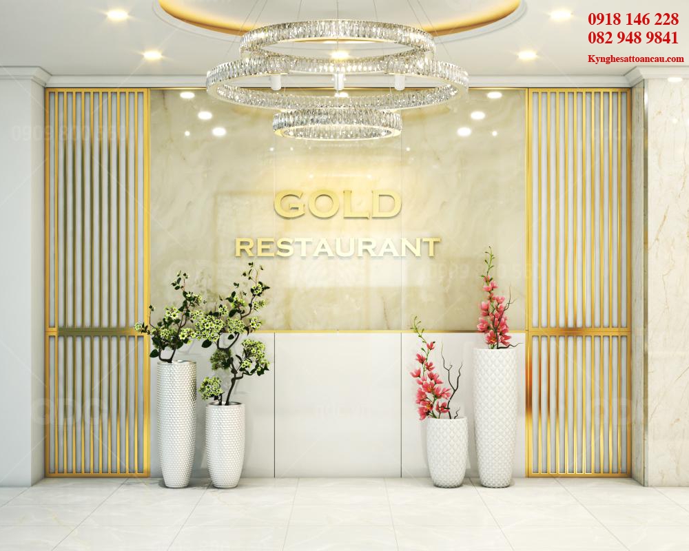 Vách ngăn inox xi mạ VNI14