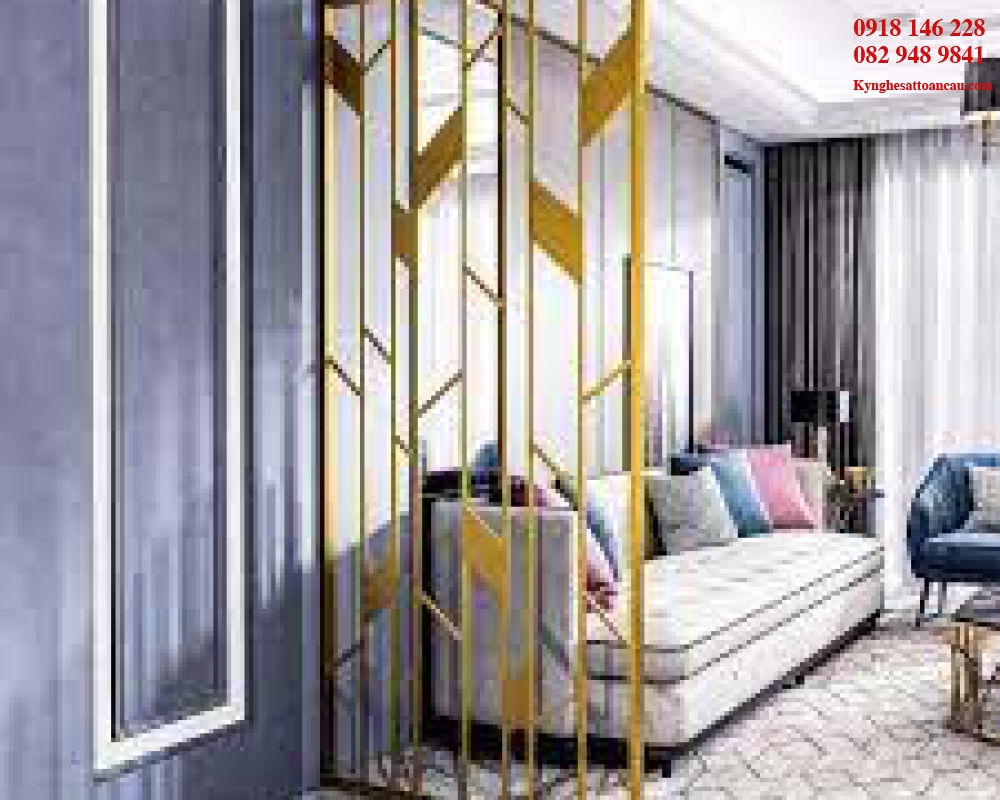 Vách ngăn inox xi mạ VNI32