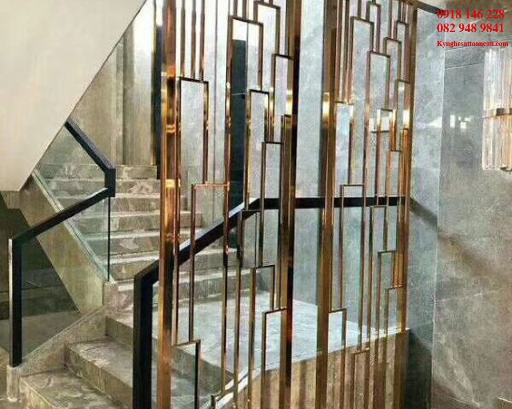 Vách ngăn inox xi mạ VNI39