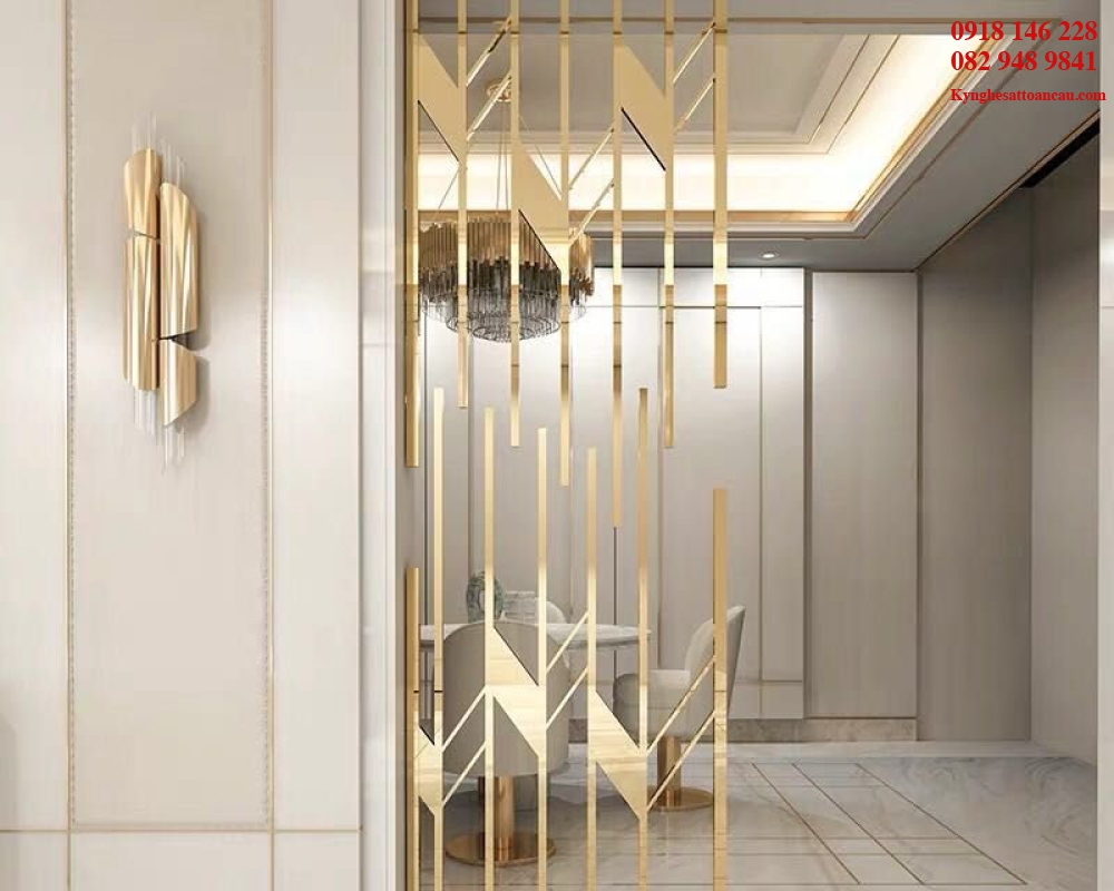 Vách ngăn inox xi mạ VNI57