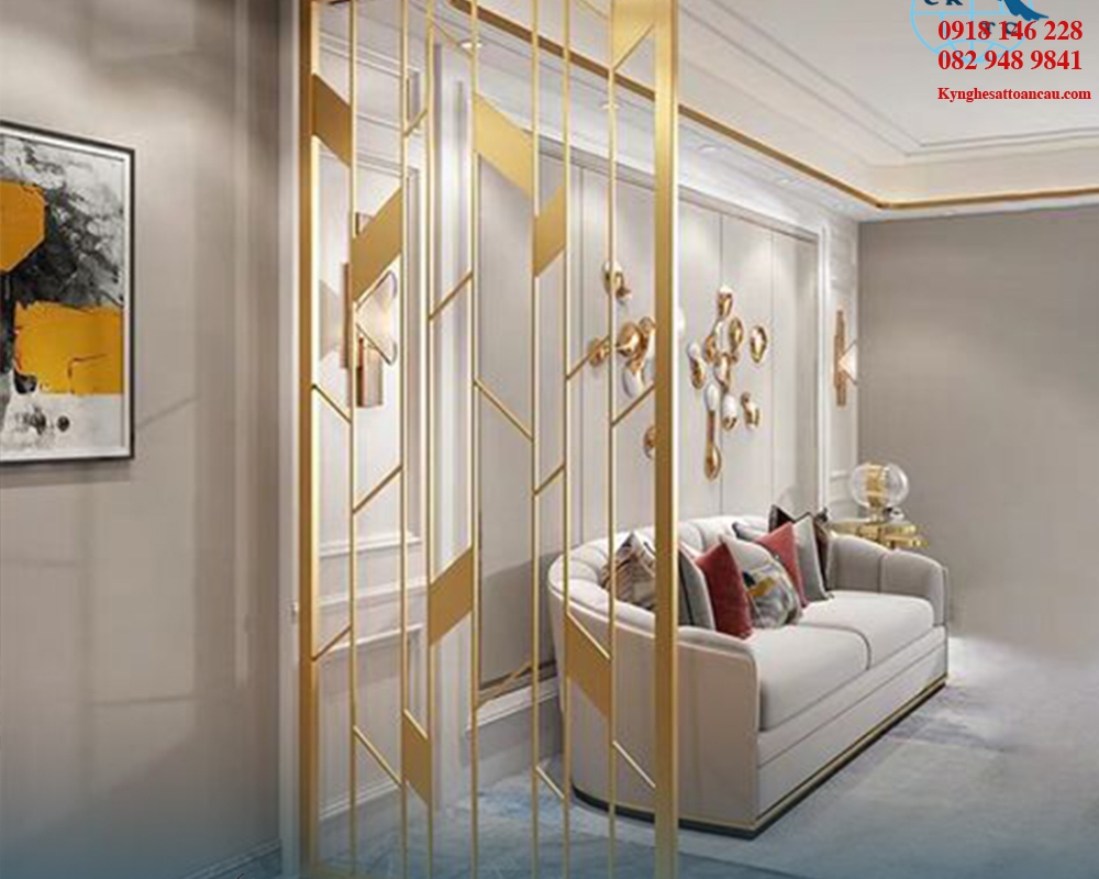 Vách ngăn inox xi mạ VNI51