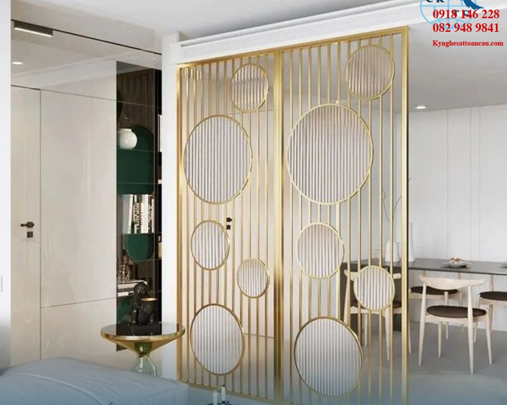 Vách ngăn inox xi mạ VNI53