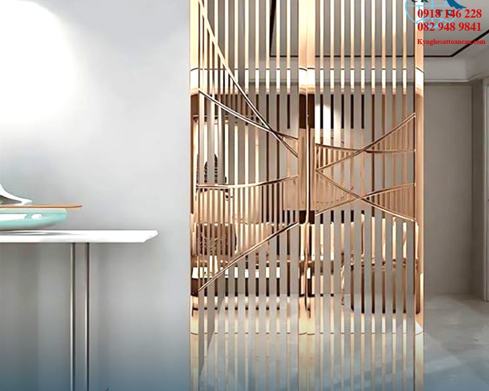  Vách ngăn inox xi mạ VNI55