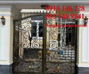 Cửa cổng sắt mỹ thuật CCS37