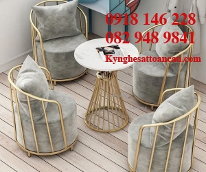 Bàn ghế inox B1