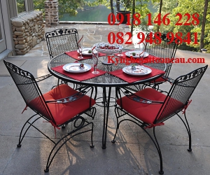 Bàn ghế sắt mỹ thuật BS14