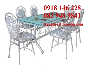 BÀN GHẾ INOX ĐẸP B37
