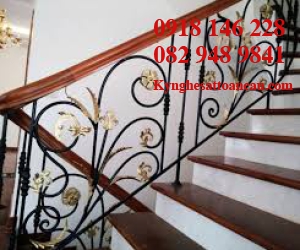 Cầu thang sắt mỹ thuật CT0705