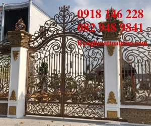 Cửa cổng sắt mỹ thuật CCS93
