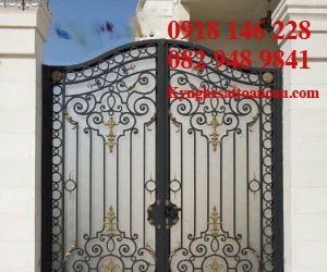 Cửa cổng sắt mỹ thuật CCS38