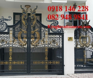 Cửa cổng sắt mỹ thuật CCS43