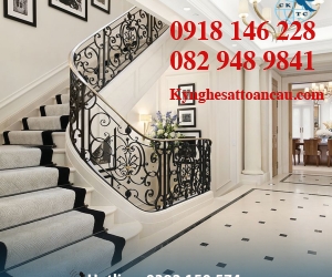 Cầu thang sắt mỹ thuật CTS02