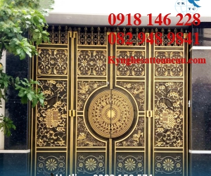 Cửa cổng nhôm đúc  C56