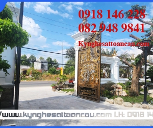Cửa cổng nhôm đúc CCN104