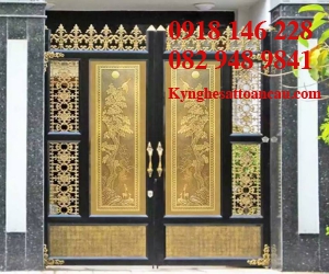 Cửa cổng nhôm đúc 019