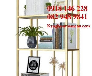 Kệ tủ inox mạ vàng cao cấp KTI01