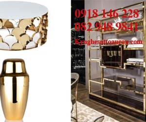 Kệ Inox mạ vàng cao cấp KIXM14