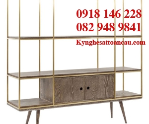 Kệ inox mạ vàng cao cấp KTIXM02