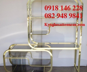 Kệ Inox mạ vàng cao cấp KIXM06