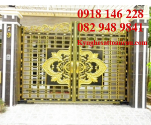 Cửa cổng nhôm đúc 003