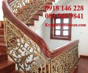 CẦU THANG NHÔM ĐÚC ĐẸP N48