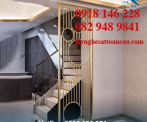 Vách ngăn inox xi mạ VNI03